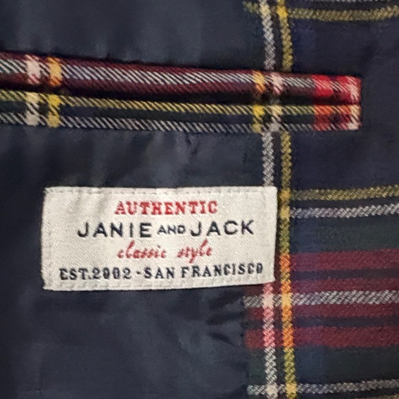 Janie and Jack Boys plaid blazer - Picture 4 of 5
